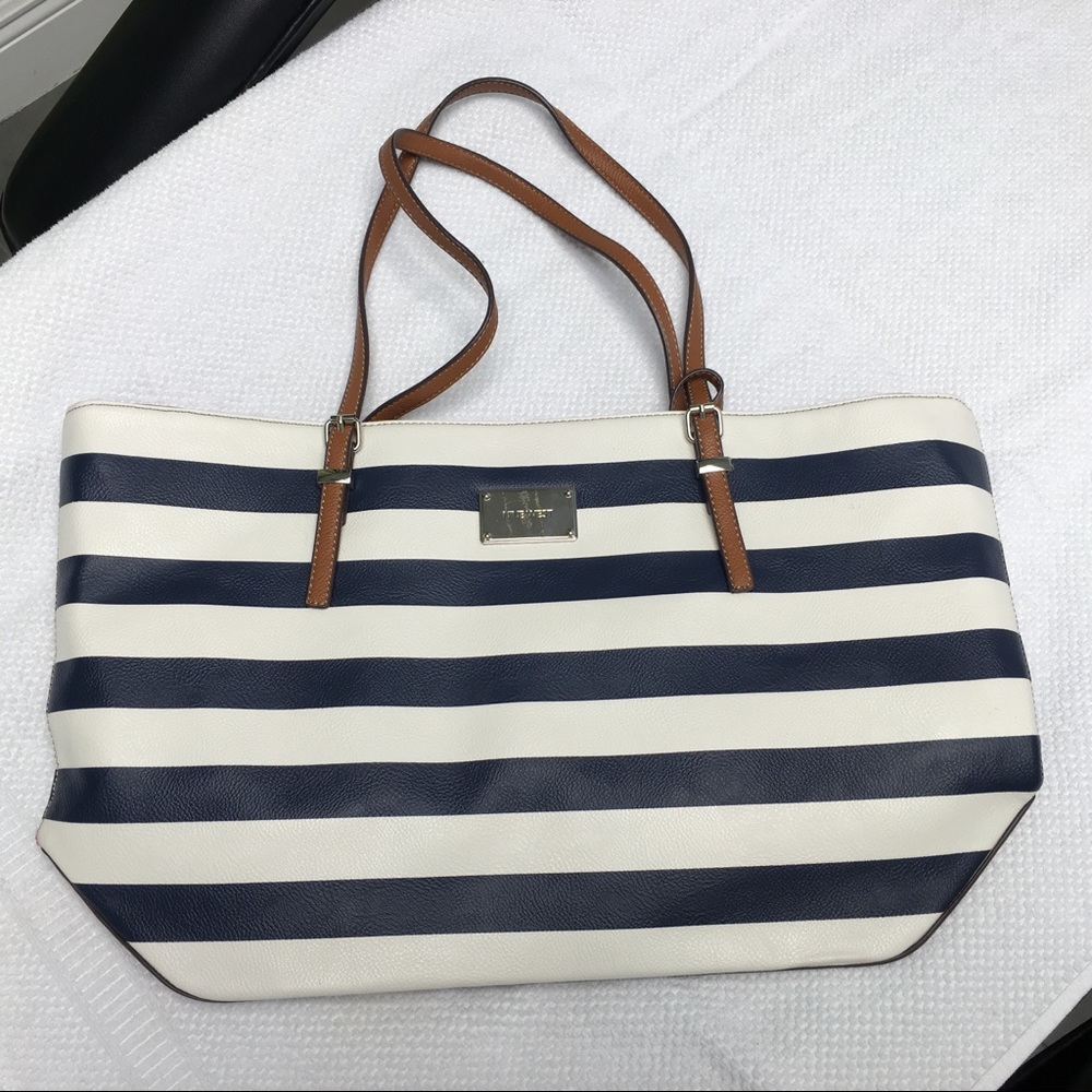 Bag blue and white stripes